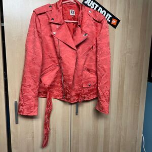 Anne Klein pink camo jacket with belt size small/medium.